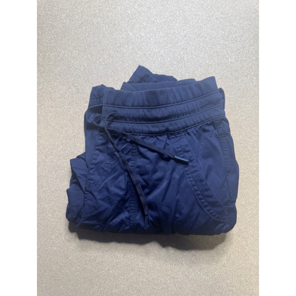 The North Face Hiking Pants Cropped Drawstring Waist Blue Women's‎ M